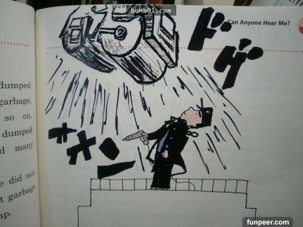 22張學生們上課無聊時的爆笑即興創作,他們的想像力真的無窮無盡…畫出第15張的同學一定要給他掌聲鼓勵!